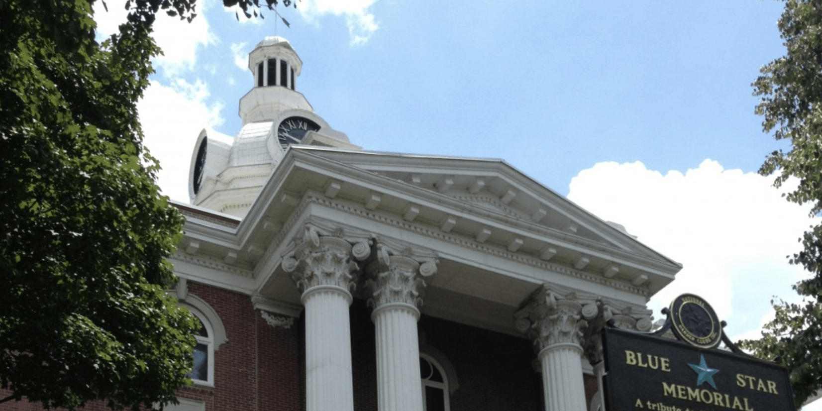 A White Color Court House Building Top