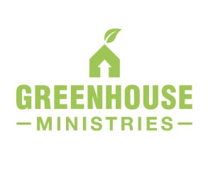 Green House Logo in Green on a White Background